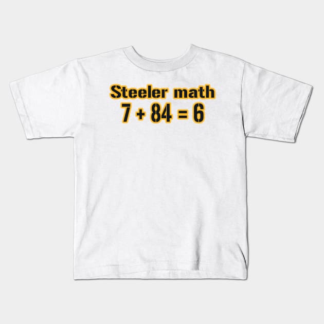 Steeler Math! Kids T-Shirt by OffesniveLine